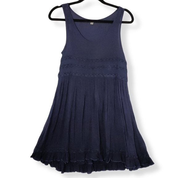 aerie Dresses & Skirts - Aerie Navy Swing Tank Mini Dress Trapeze Tunic